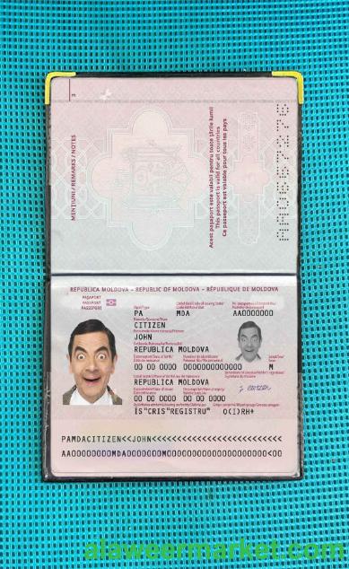 Moldova passport (2014-present) photo look
